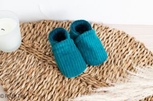 Chaussons souples en velours