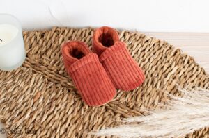 Chaussons souples en velours
