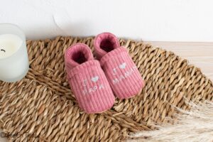 Chaussons souples en velours