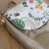 Sac à Dos personnalisé prénom Velours côtelé beige et imprimé Animaux