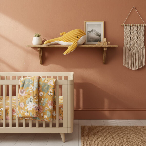 chambre bébé, coussin baleine apaisante