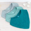 Bavoir bébé personnalisé tissu double uni - plusieurs coloris