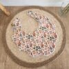 Bavoir bébé fleurs tissu coton fleuri et éponge bambou