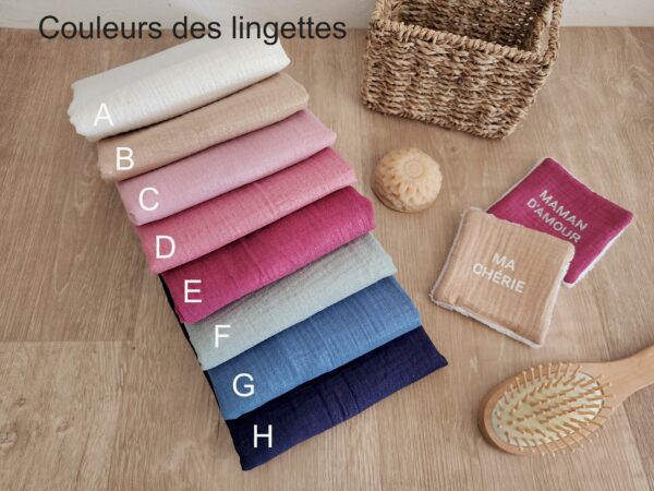 20260513_151828 copie Lingettes lavables personnalisées - Double gaze pailletée