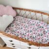 20260529_095000 Topponcino bébé tissu fleuris, minky rose