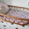 20260529_095017 Topponcino bébé tissu fleuris, minky rose